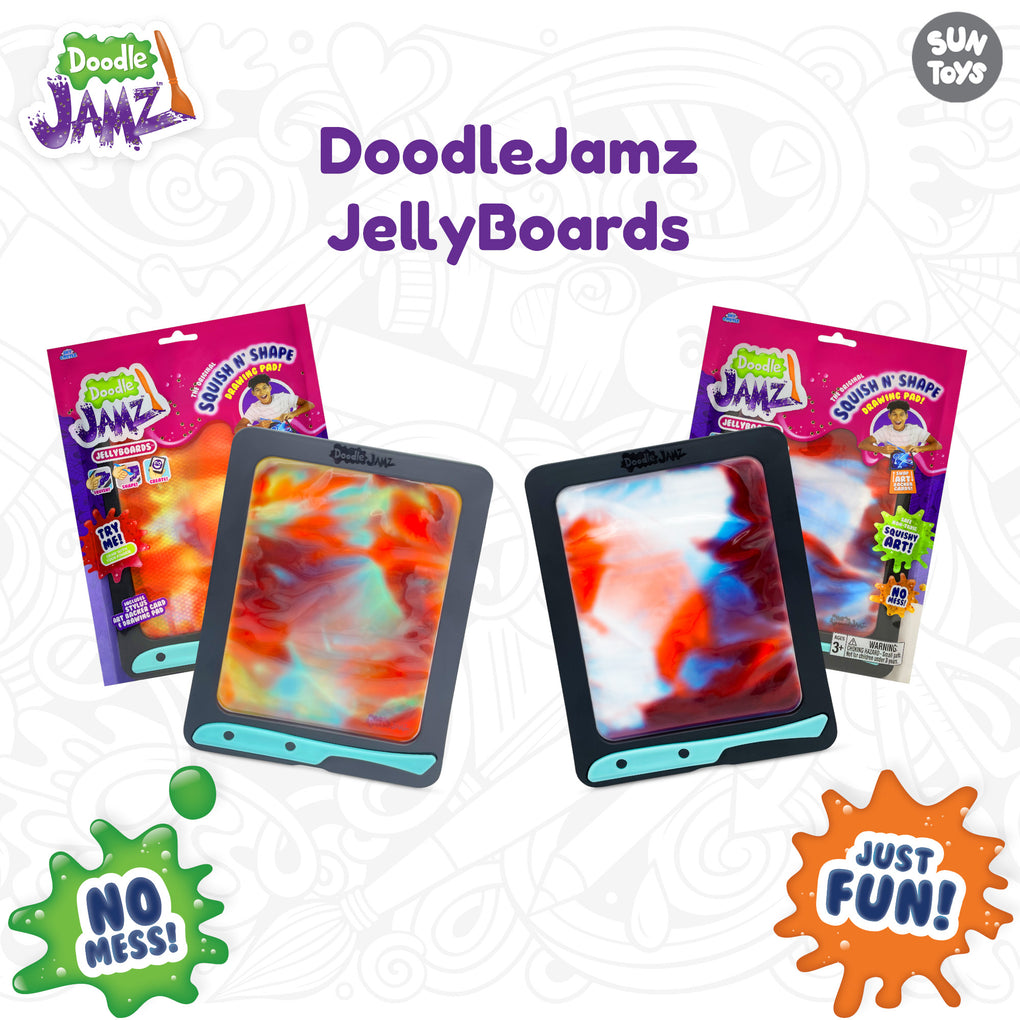 DoodleJamz BrightBoard - Light-Up Sensory LED Drawing Pad, Filled with  Squishy Beads and Gel, Compatible with All DoodleJamz Drawing Pads,  No-Mess